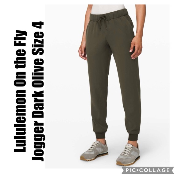 Lululemon On the Fly Jogger Dark Olive Size 4 - Picture 1 of 14